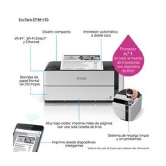 Epson EcoTank ET-M1170 Black Printer - Cost-Effective, High-Quality Printing for Your Office